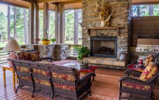 custom home fireplace design