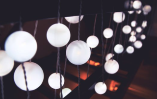 string of lights with large white bulbs