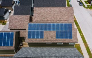 solar panels on home roof